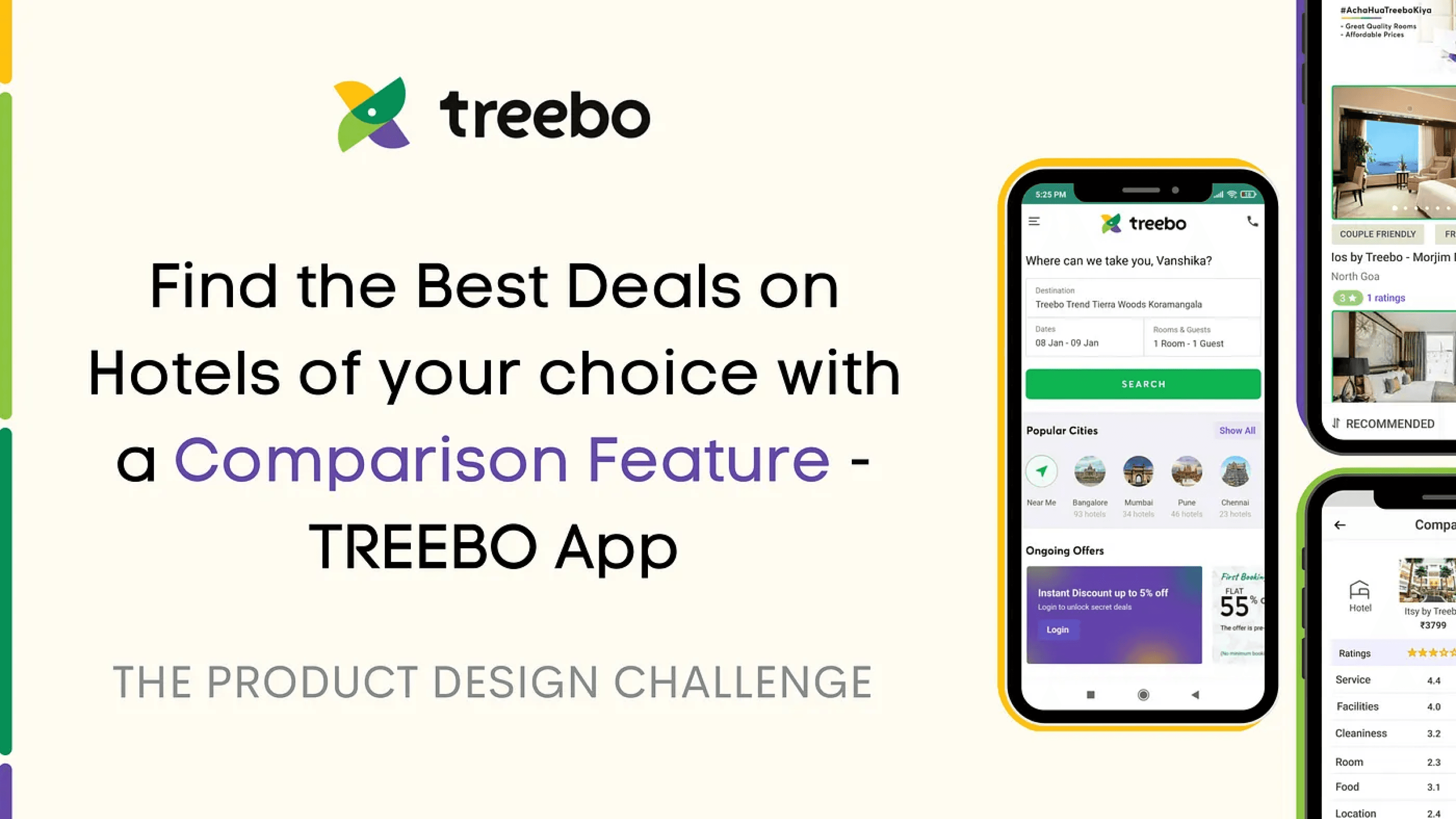 Treebo comparison feature design challenge